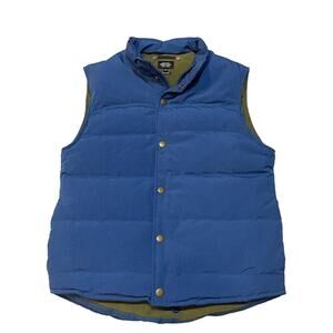 Jack Spade Down Puffer Vest Mens Sz XS Blue- 70/30 Down/Feather Gorpcore EUC